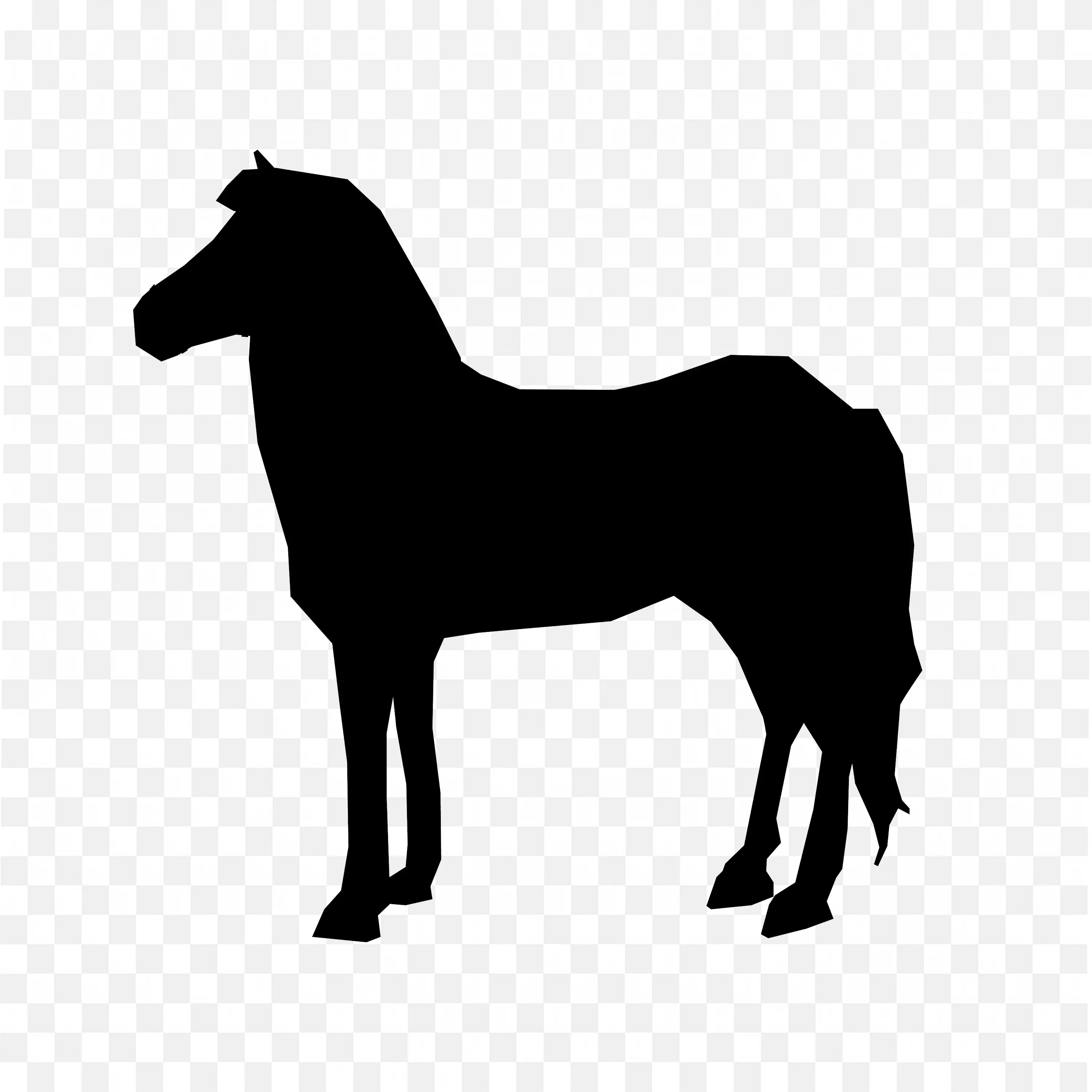 Shade Png Images of a Horse Standing Moment Free Download