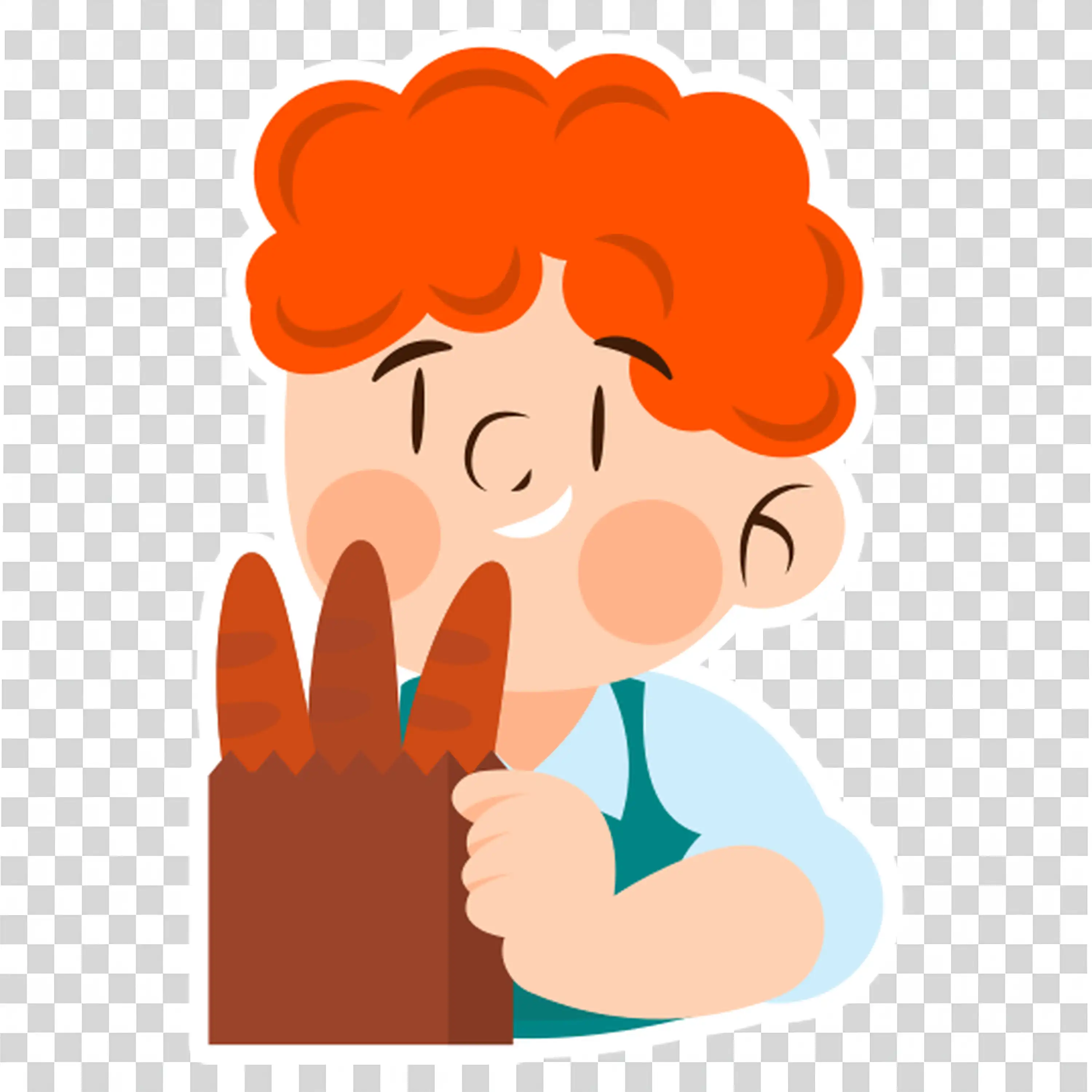 Shocked Red Haired Man Covering Mouth With Hand PNG