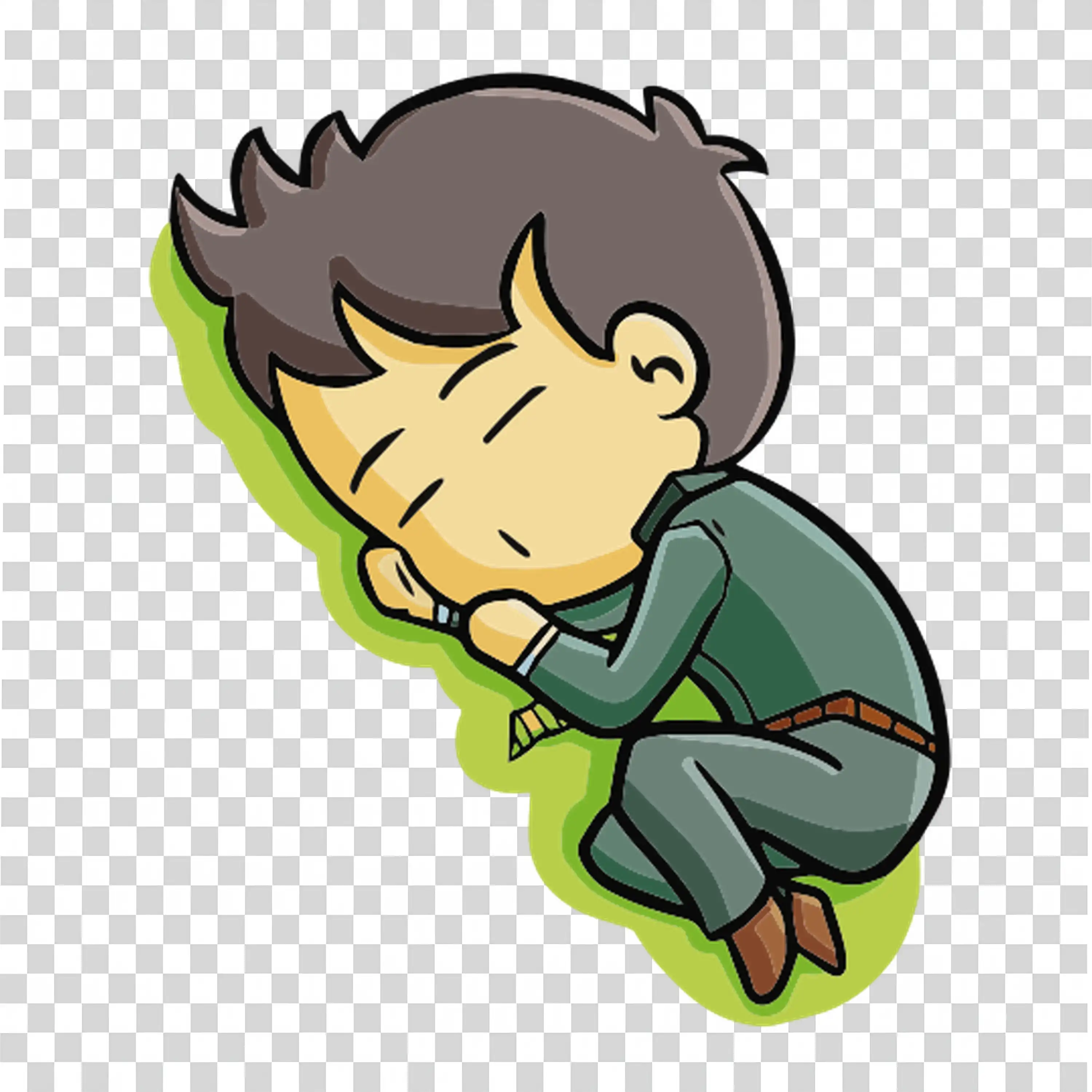 Sick Man Sitting with Blanket Coughing and Sneezing