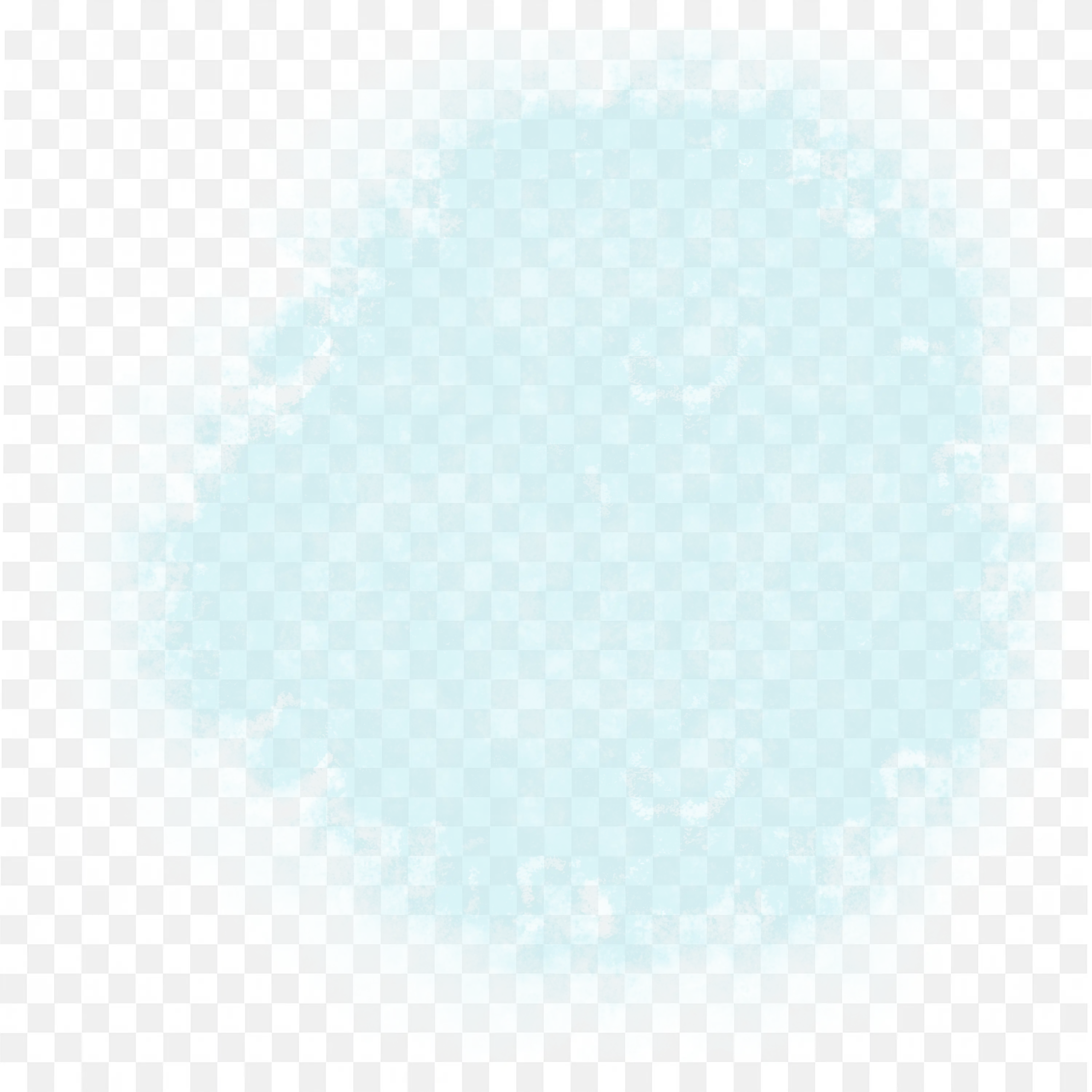 Soft Blue Watercolour with Faded Edges Clip Art Free PNG
