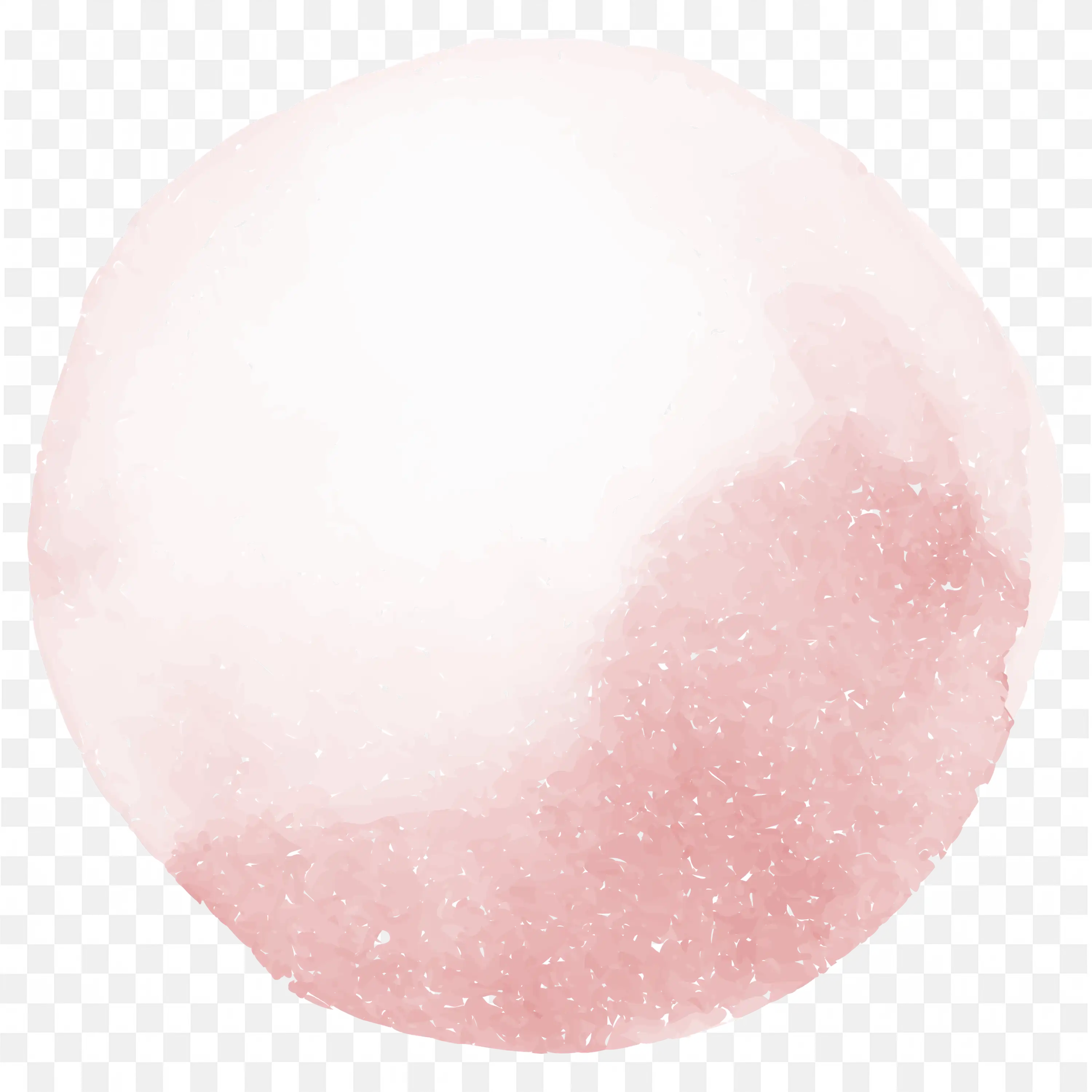 Soft Pink Watercolour Circle with Textured Edges PNG Image