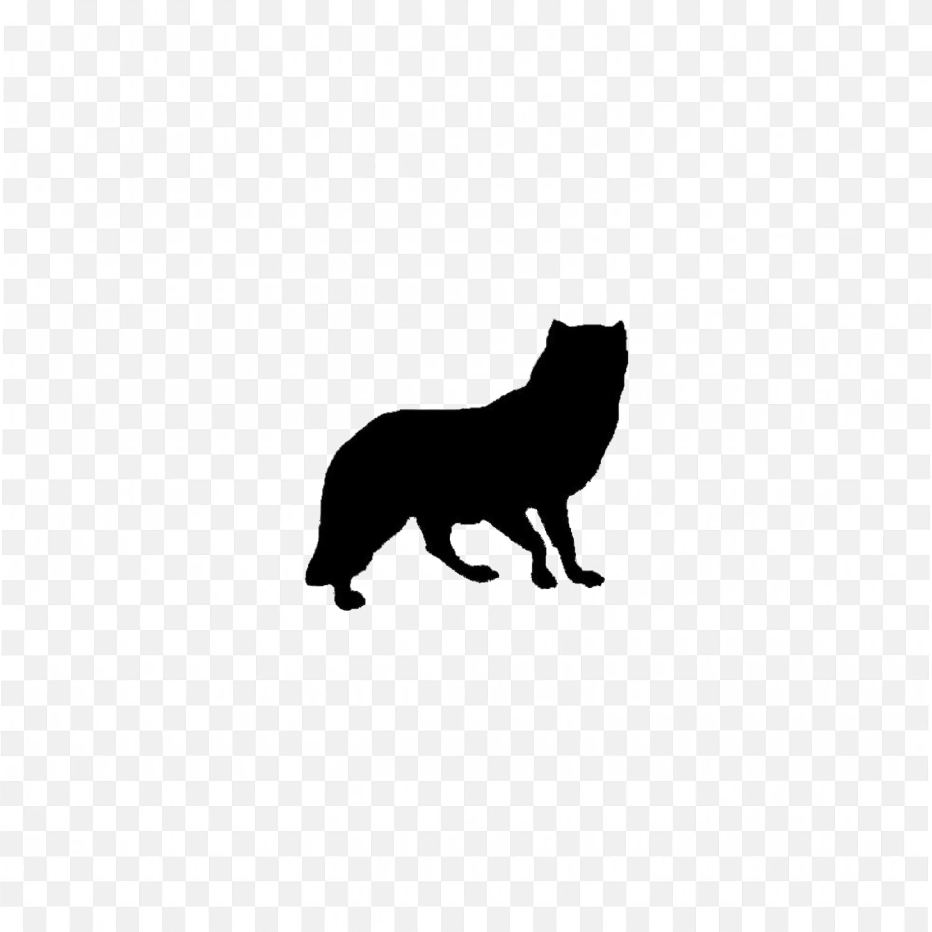 Standing Fox or Dog Shadow Png Images for Free Download