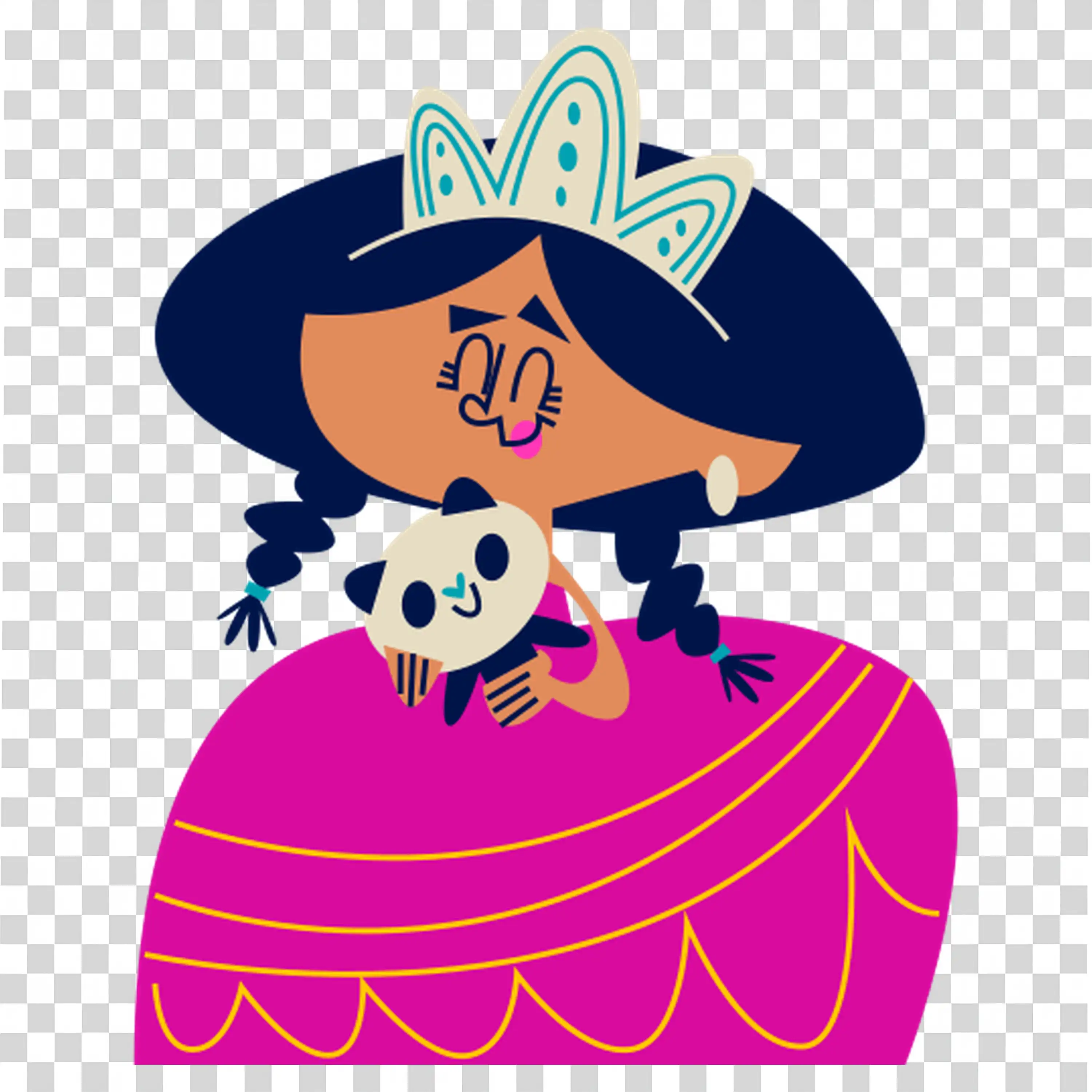 Stylish woman wearing hat with flower design free PNG