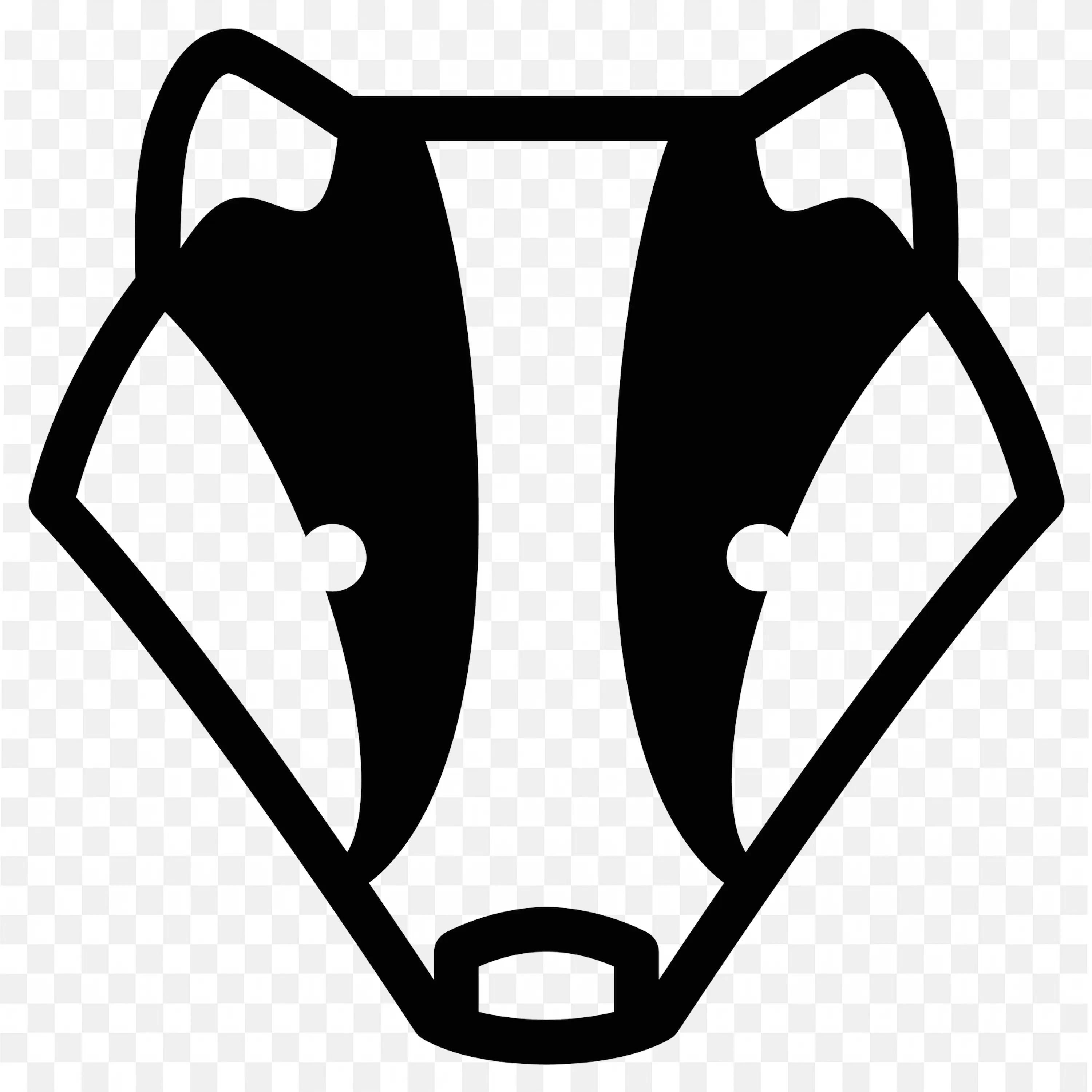 Stylized Logo of Honey Badge Zoom Head Free Download Png