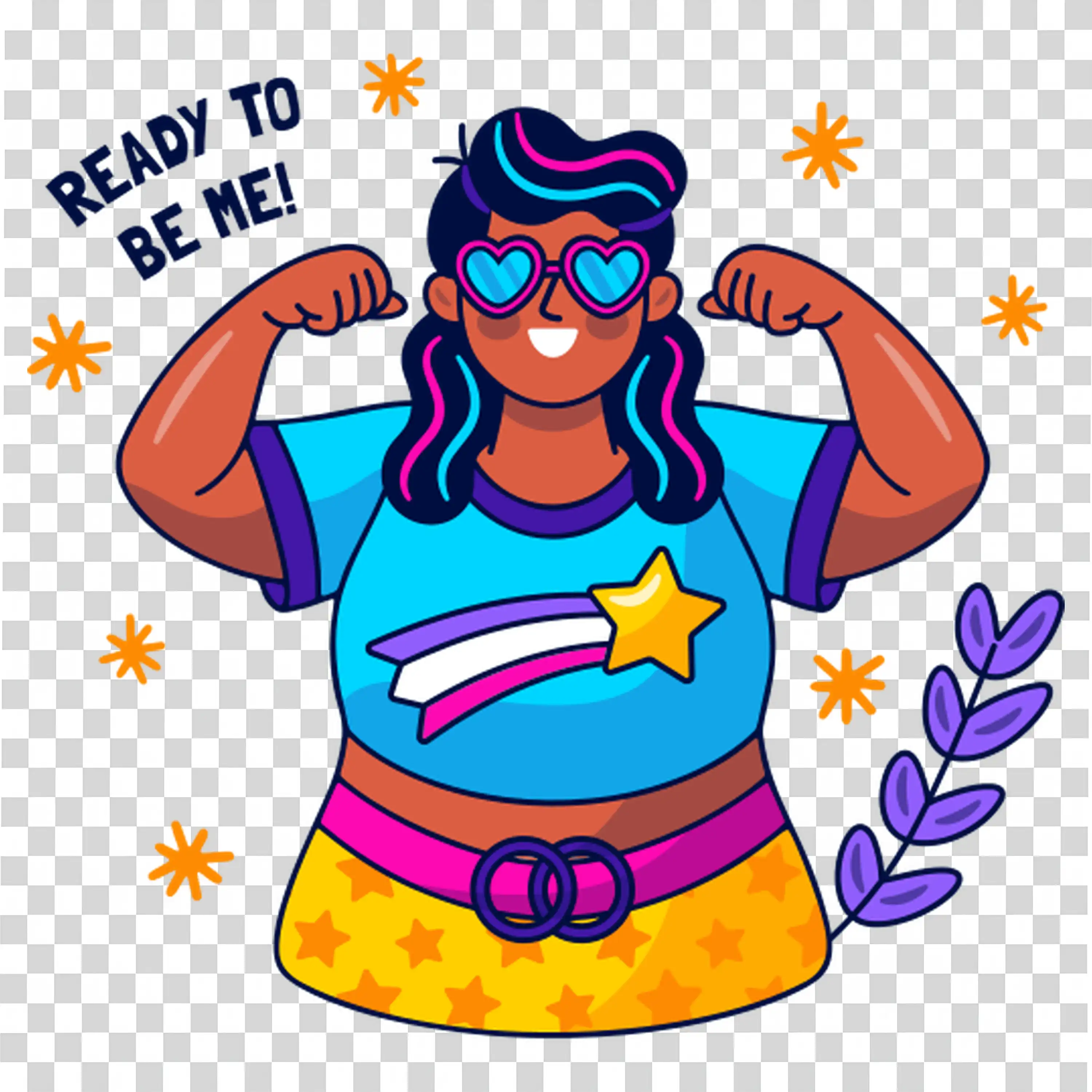 Superhero Posing Confidently to Express Empowerment