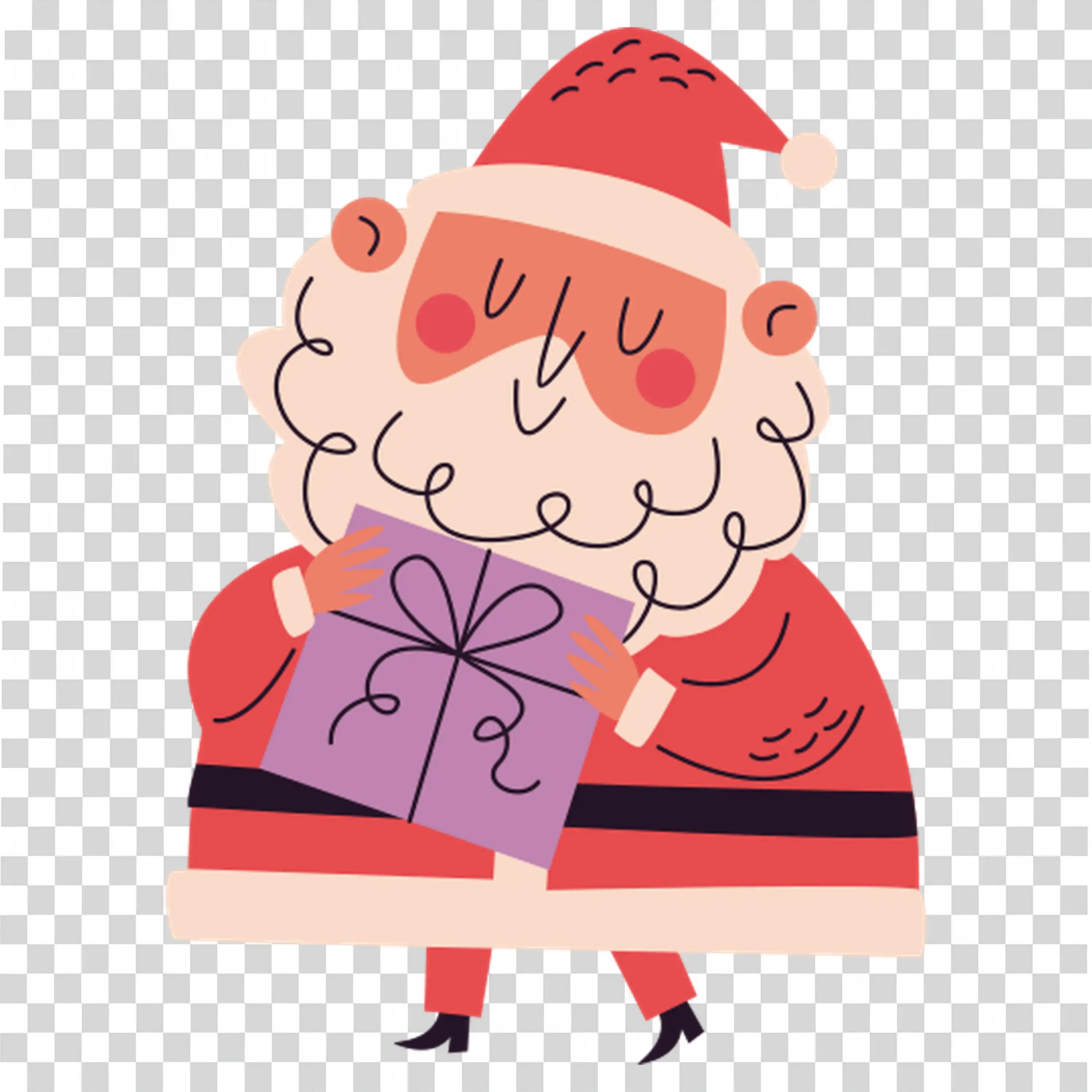 Trendy pink haired character with a unique outfit PNG