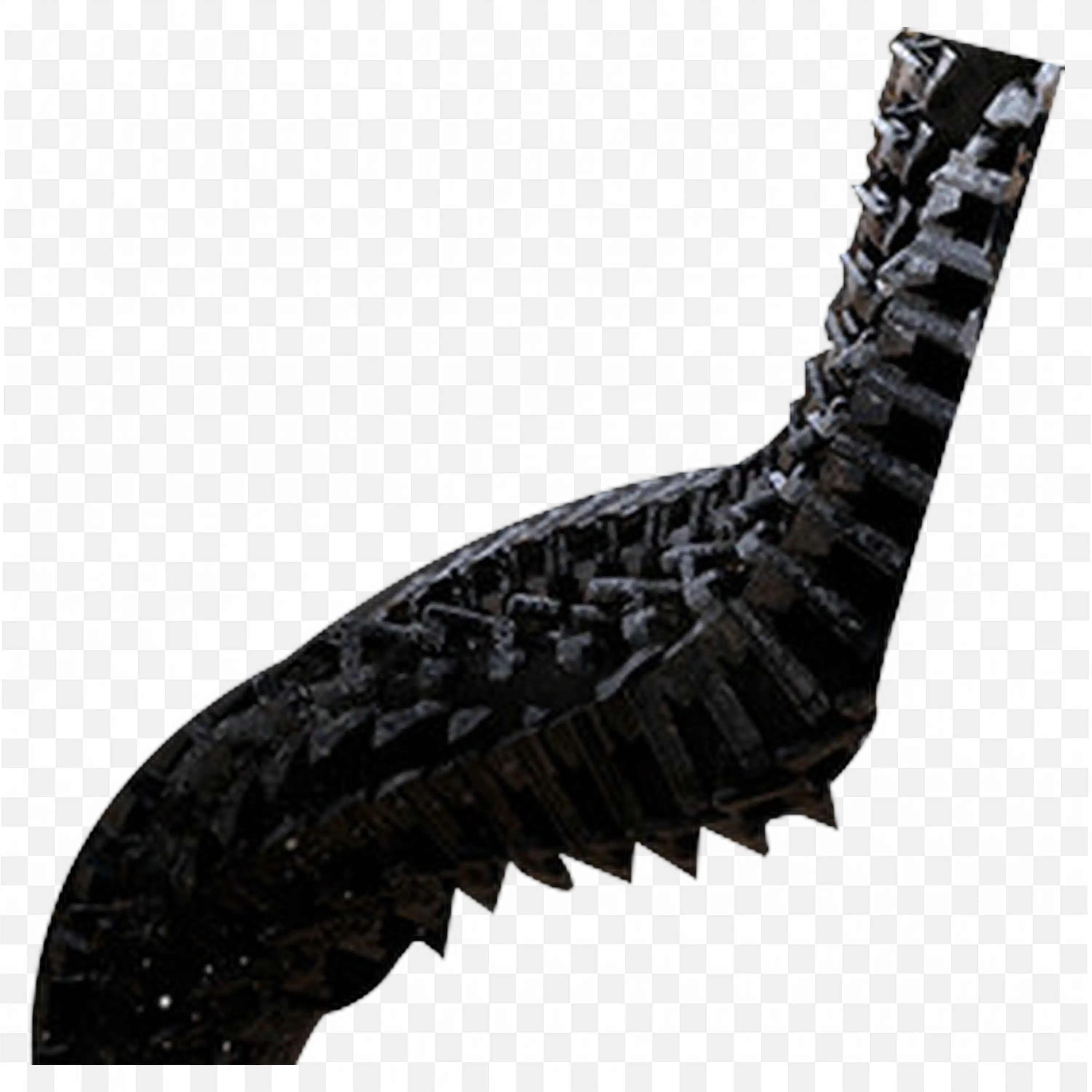 Twisted Black Texture Rough Mechanical Parts PNG Download