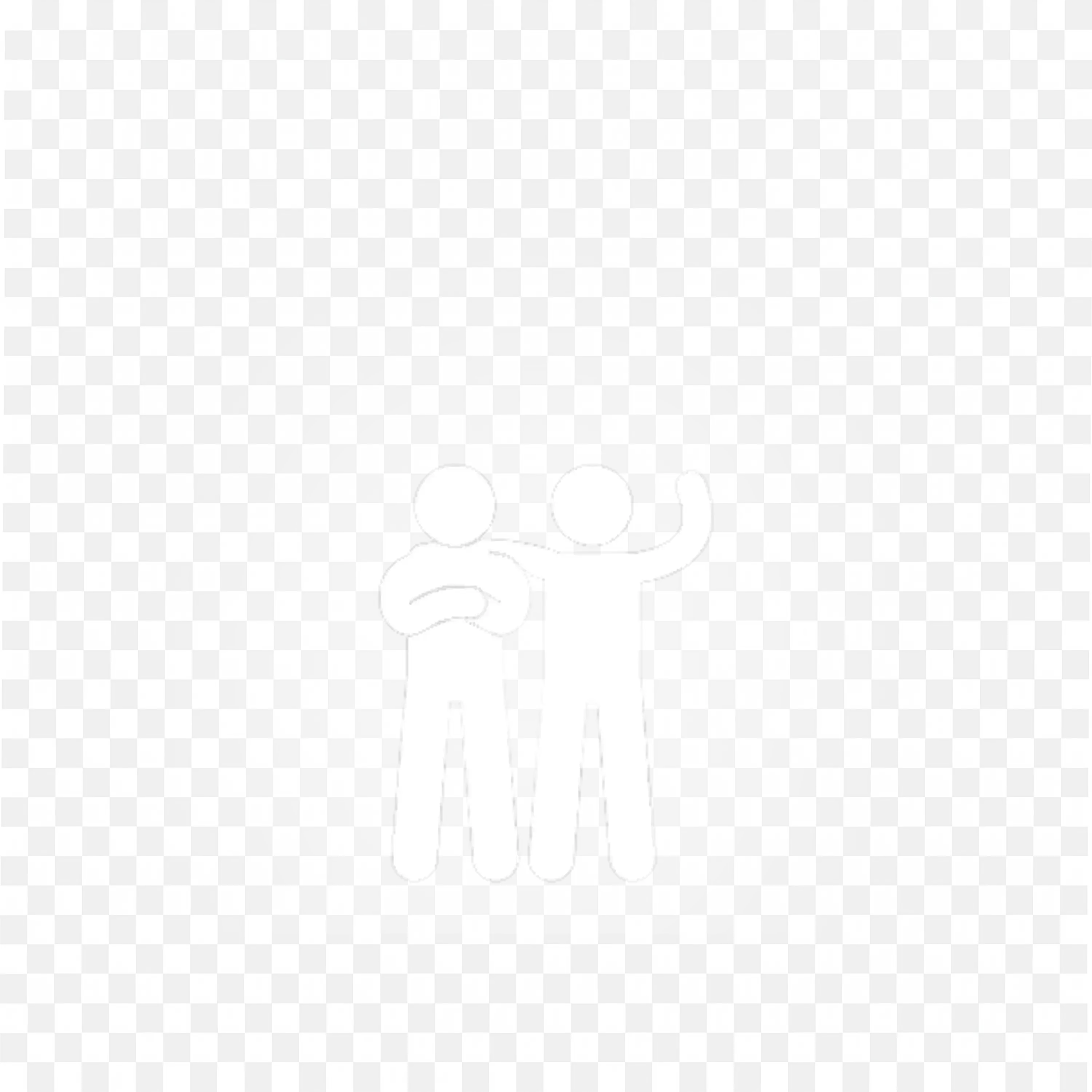 Two People with One Offering Support and Comfort Shadow PNG