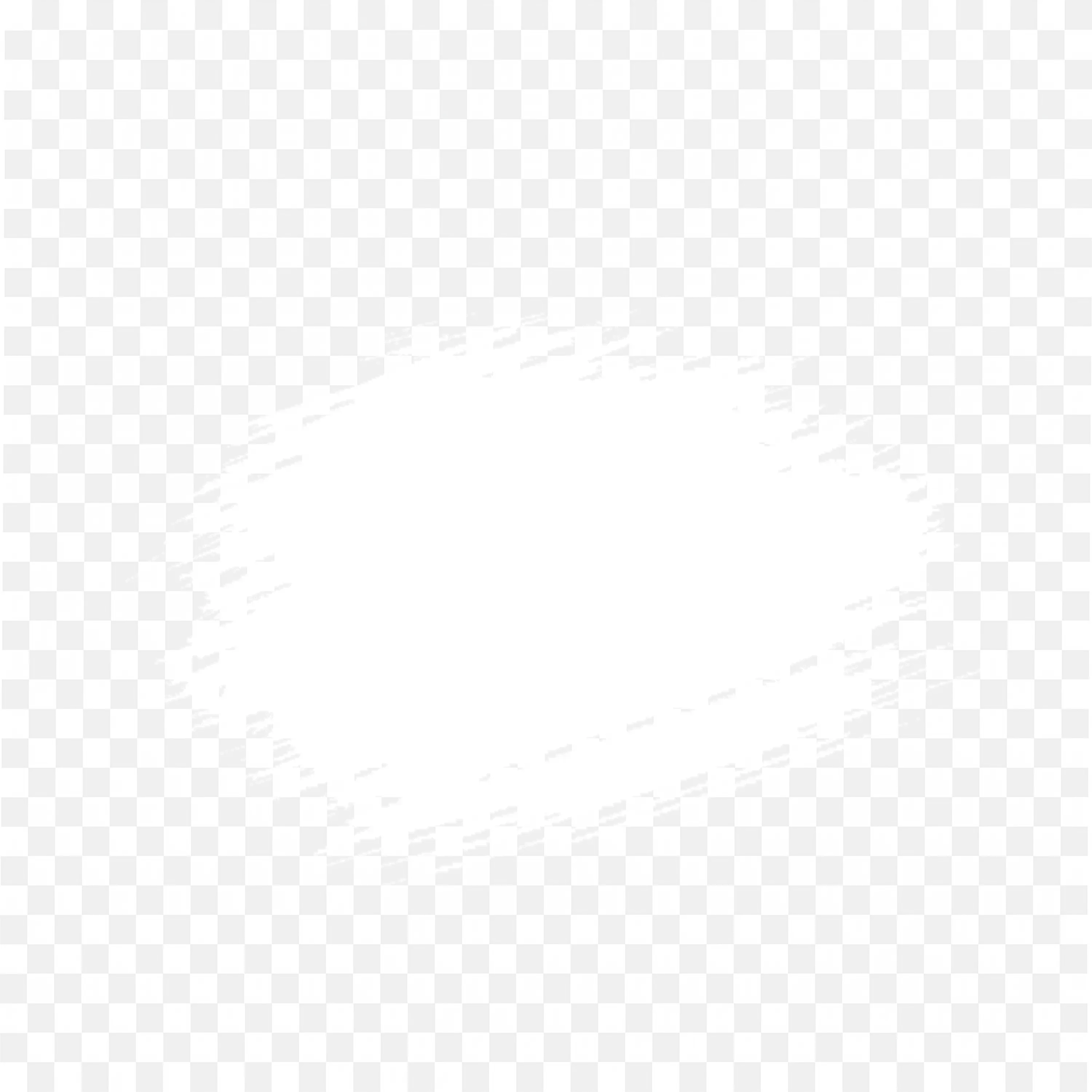 White Paint Stroke on a Transparent Background PNG Image