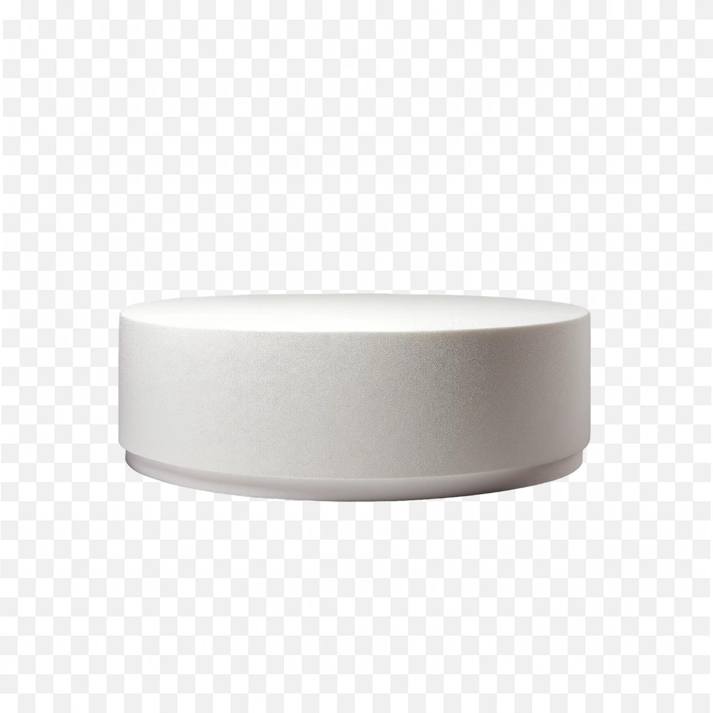 White Round Polystyrene Cake Dummy Clip Art Free PNG Image