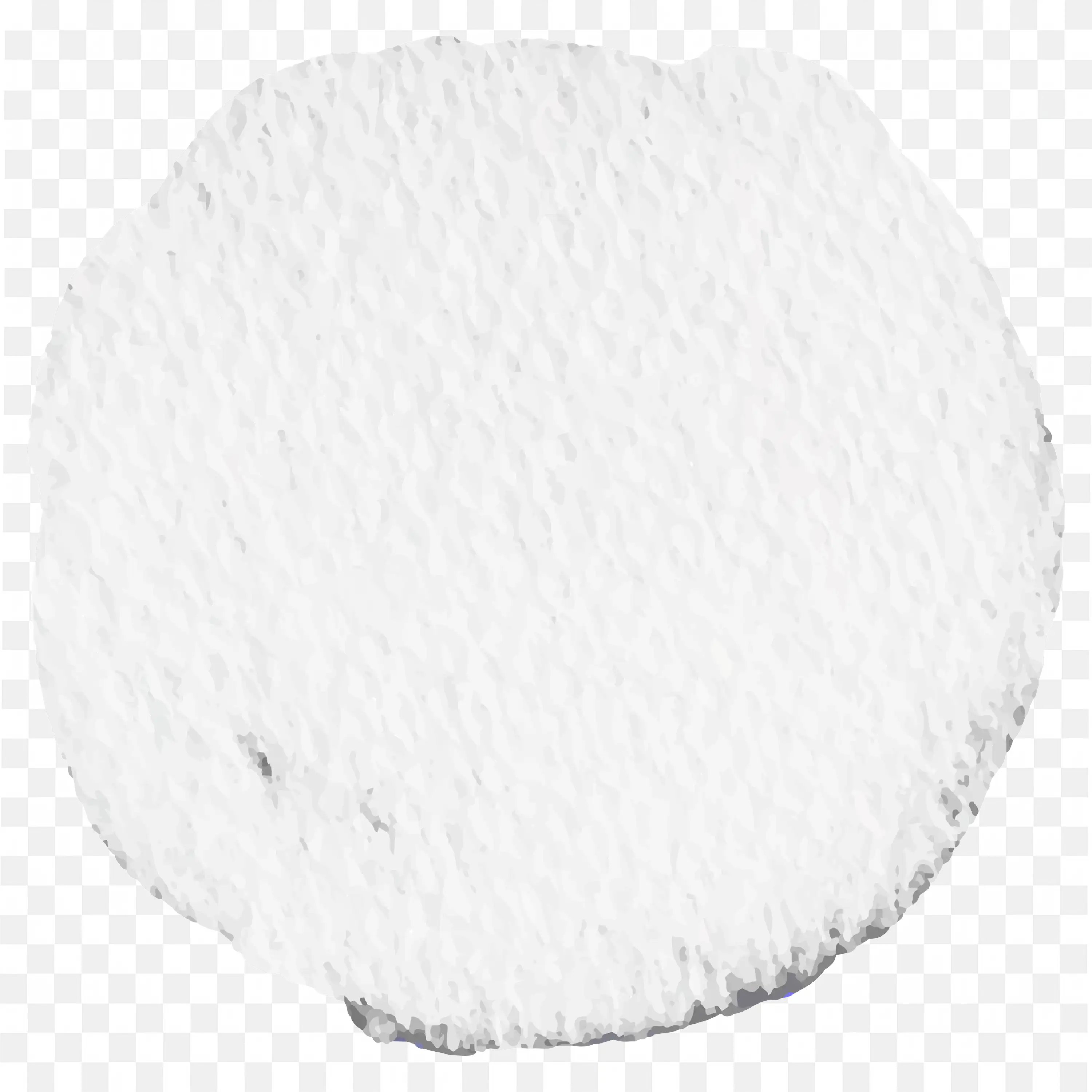White Textured Round Circle with Rough Paper Art PNG Image