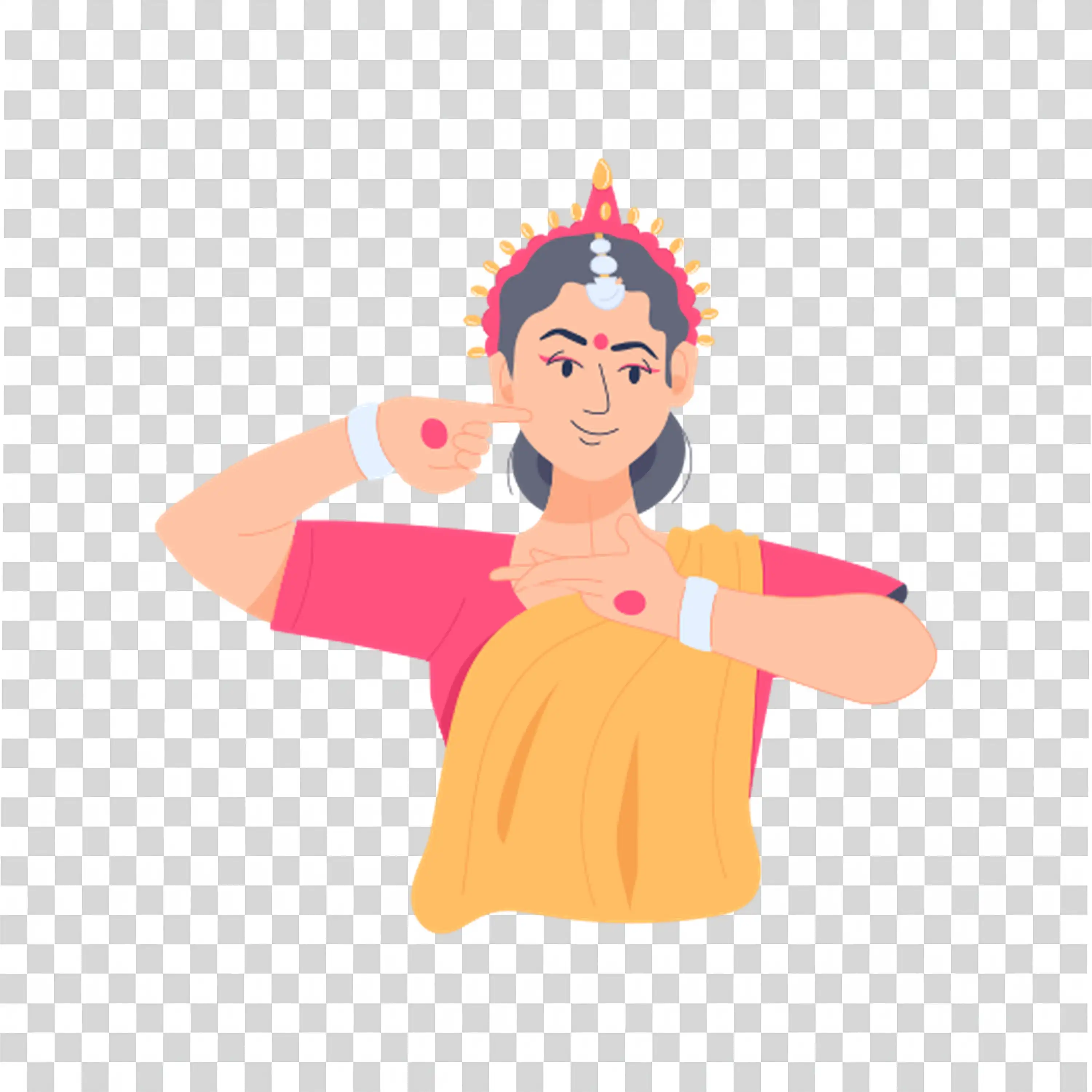 Woman celebrating joyfully with her arms raised free PNG