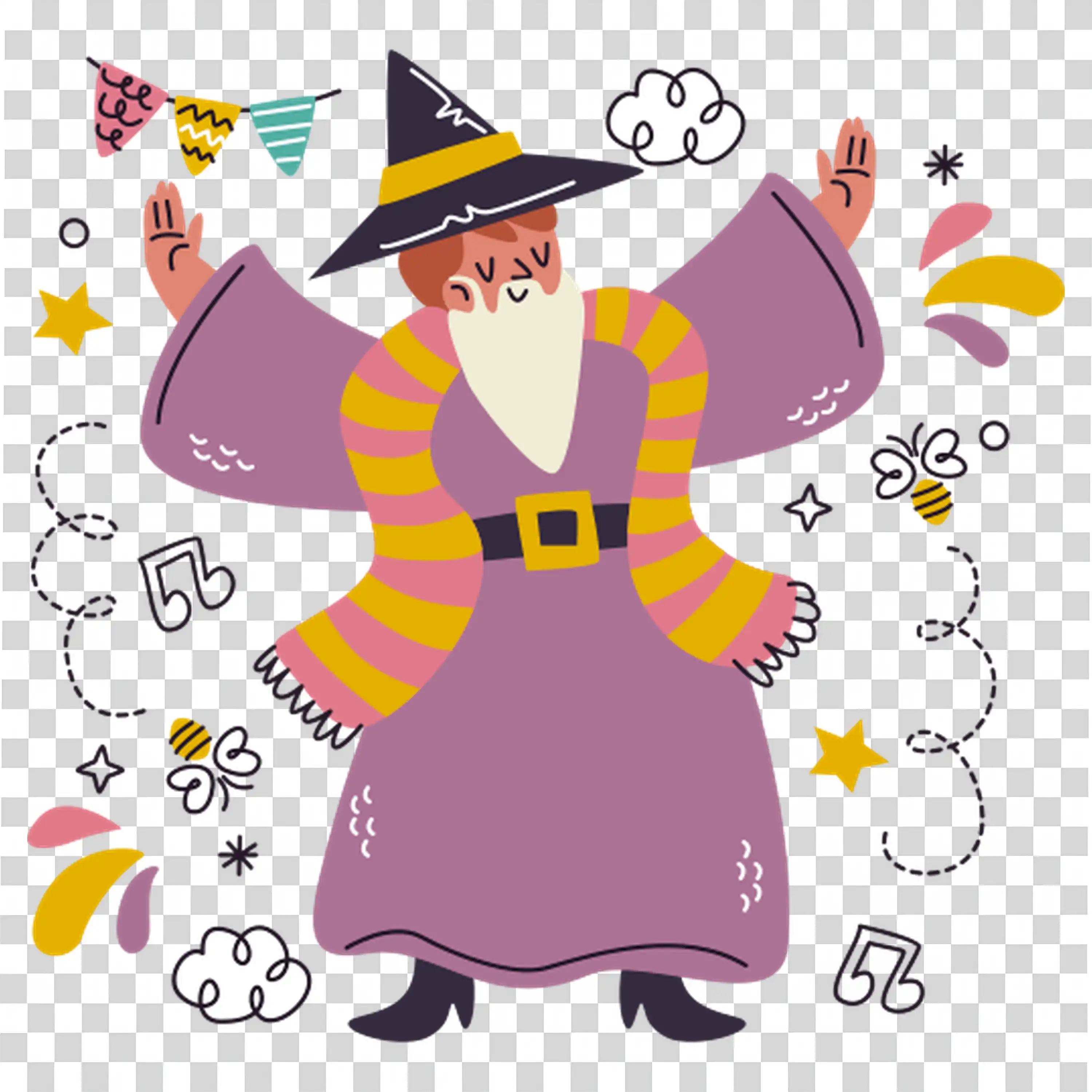 Woman juggling clocks and tasks in a busy fun routine