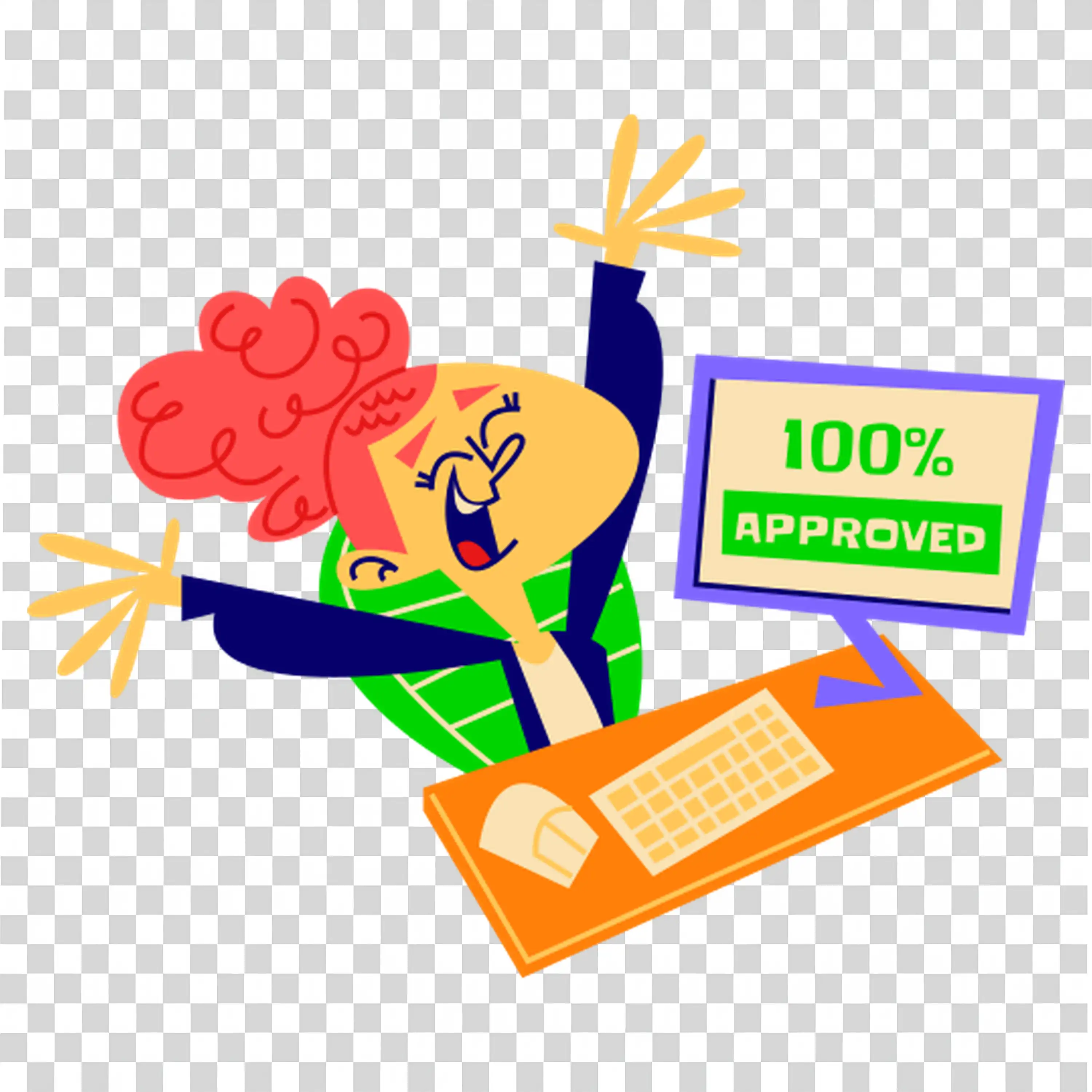 Woman Managing Finances With Charts And Planner PNG