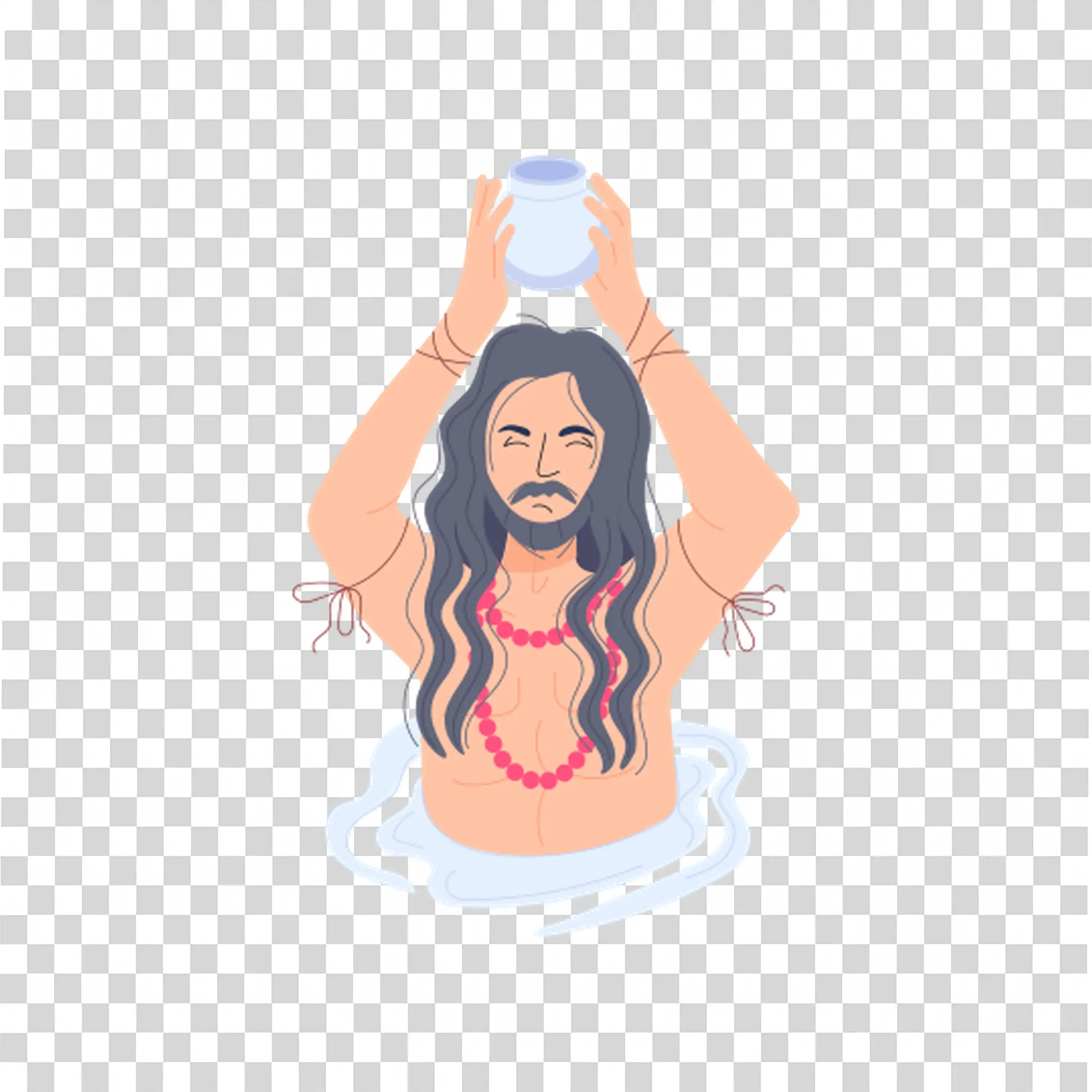 Woman meditating in peaceful pose with serene expression