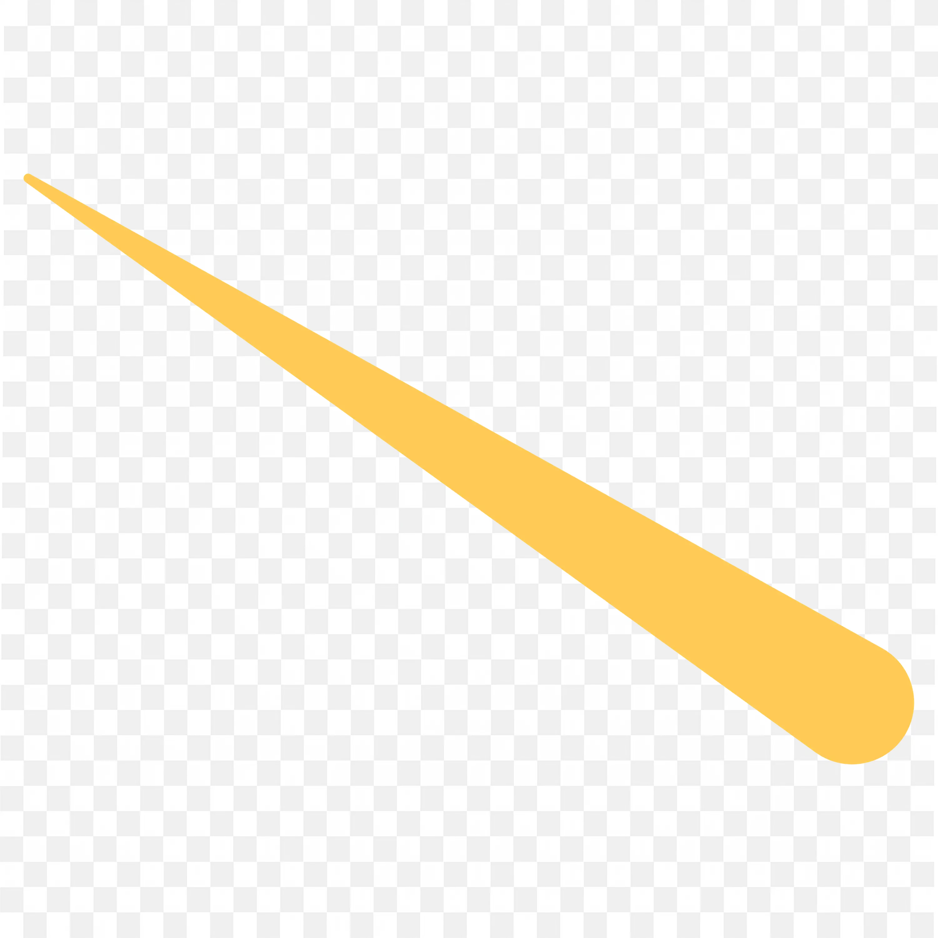 Yellow Diagonal Line with a Bright Glow Effect PNG Image