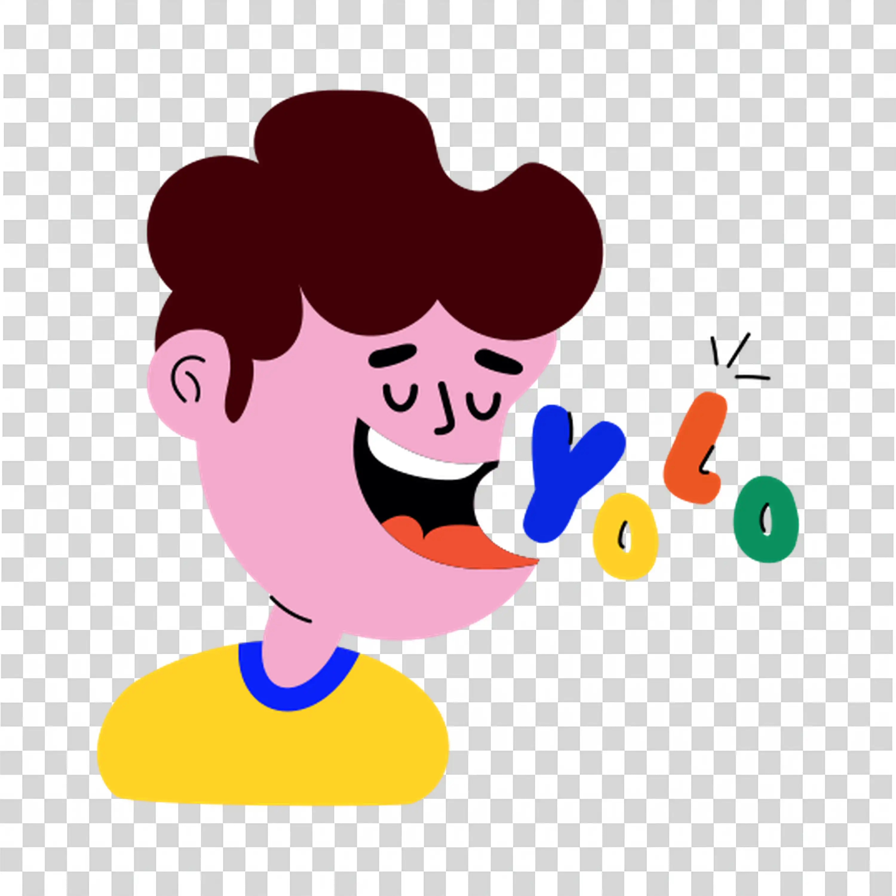 Young man juggling balls with focused look PNG image
