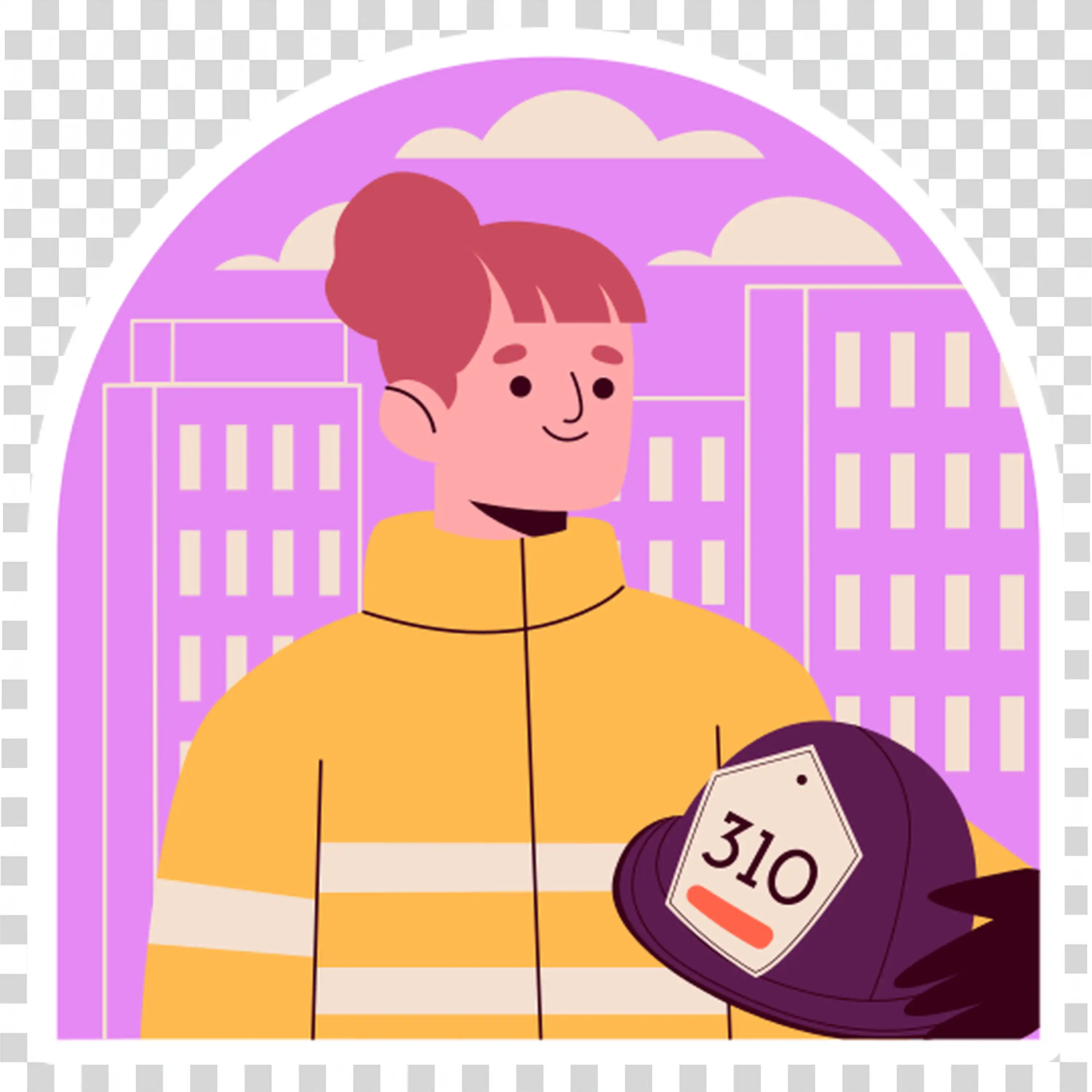 Young man smiling holding a delivery food bag free PNG