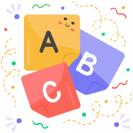 ABC Flashcards in Bright Colors for Early Learning