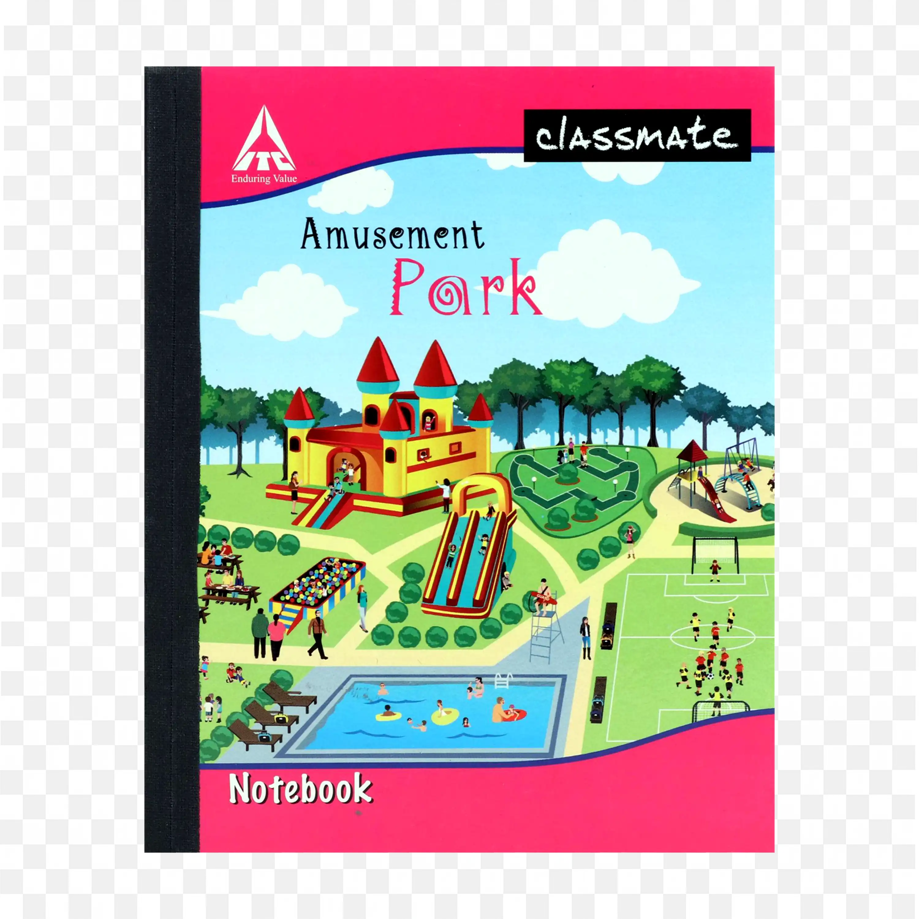 Amusement Park Themed Notebook from Classmate PNG Free