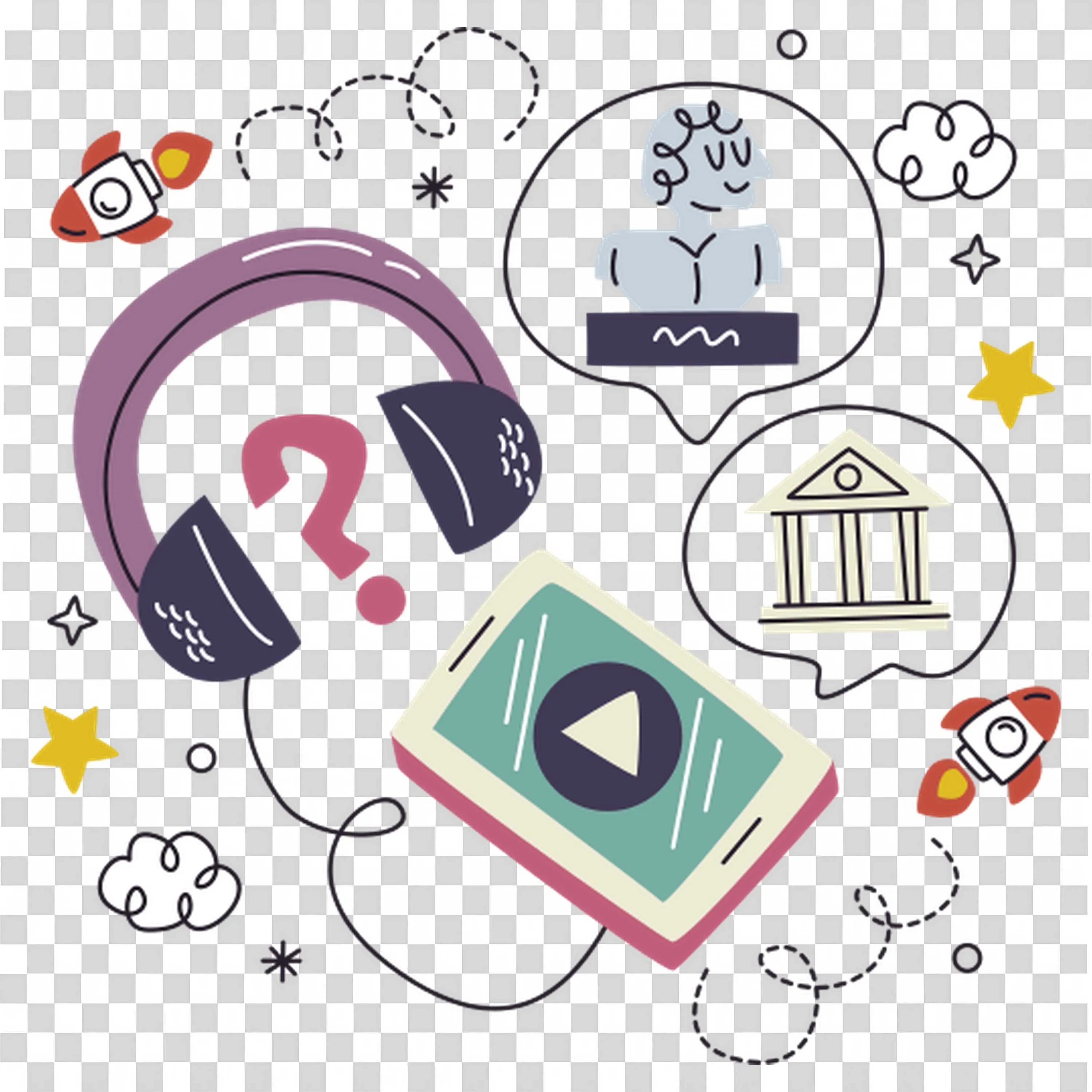 Art and Museum Learning Made Fun with Audio Tools PNG Image