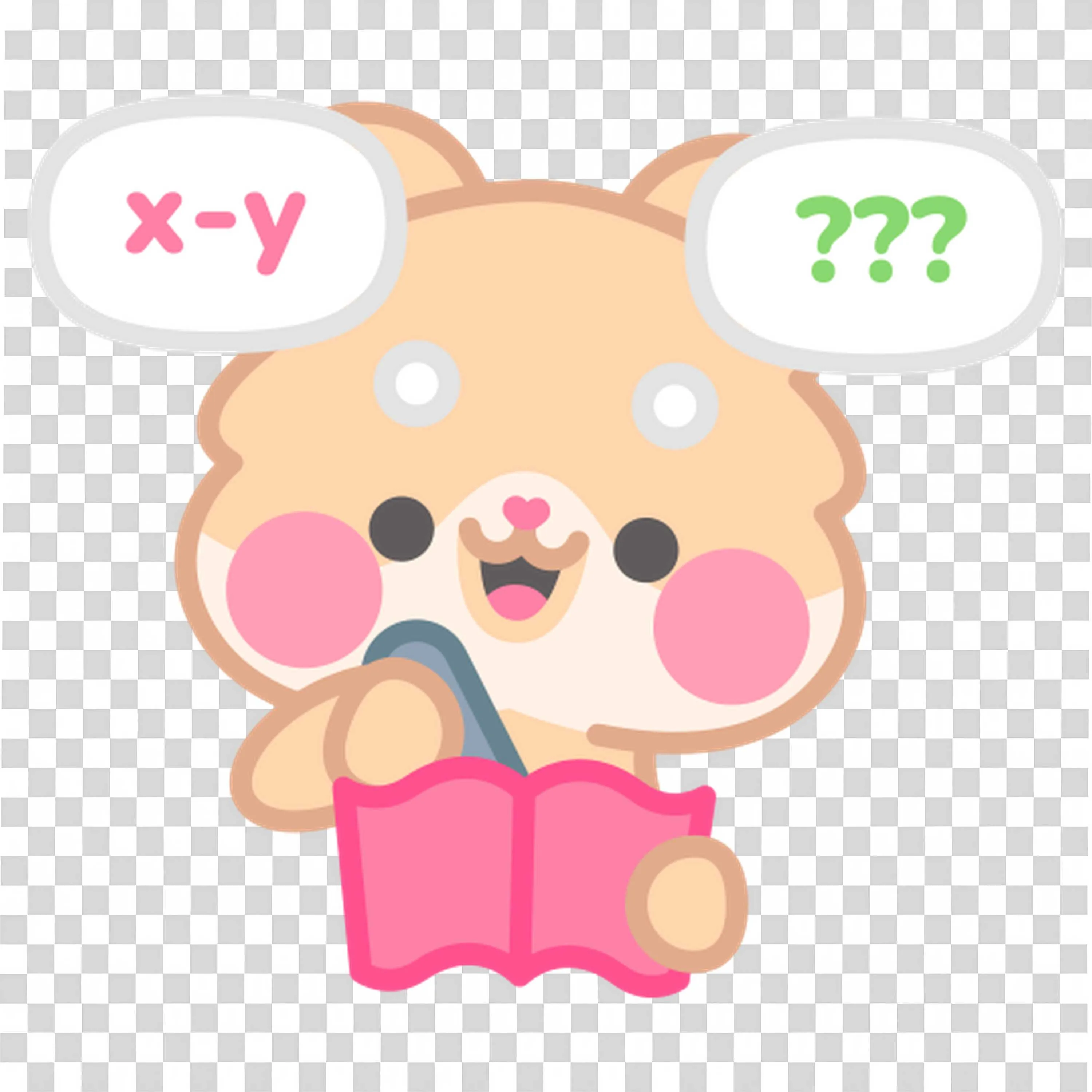 Bear Is Finding the Solution for X Minus Y Solving in a Note