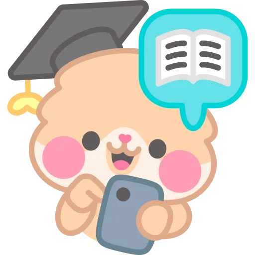 Bear studies and learns with interest and joy free PNG