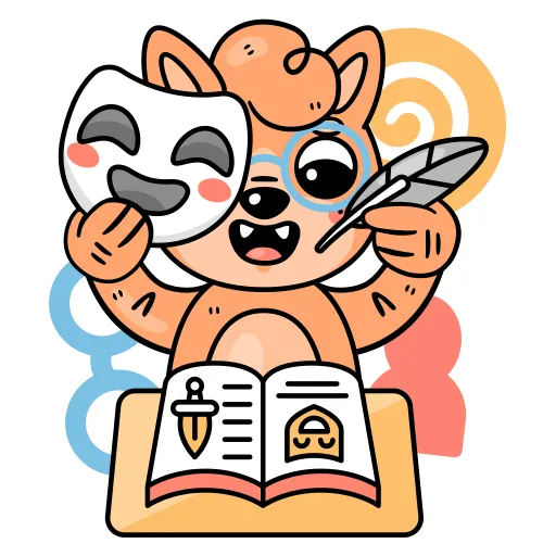 Bear studying hard to gain knowledge and succeed PNG