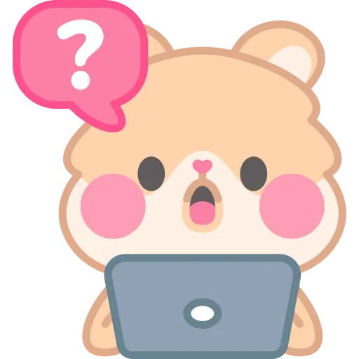 Bear Thinking with Question Mark and Raised Eyebrows