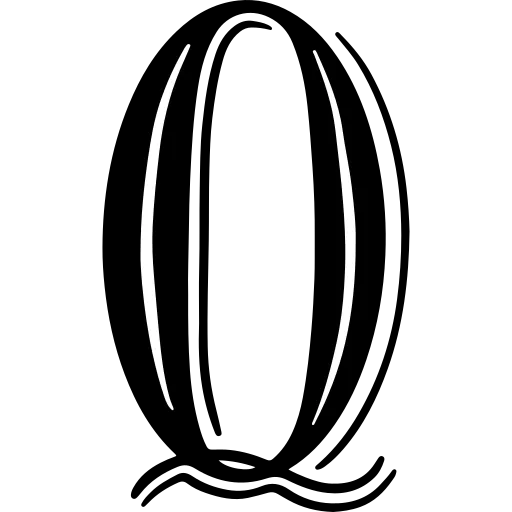 Bold letter Q for alphabet learning and literacy PNG