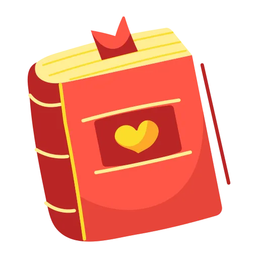 Book and Pencil Graphic for Reading and Study Time