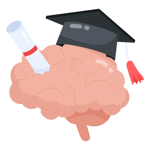 Brain power grows with graduation and knowledge PNG
