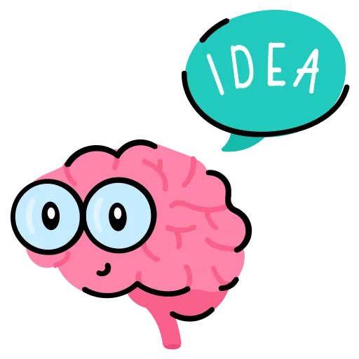 Brain sparks ideas and creative thinking free HD PNG