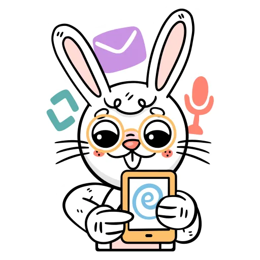 Bunny student excited about learning and technology