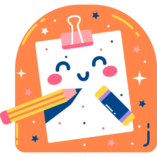 Cartoon Backpack with Pencils Represents School Time