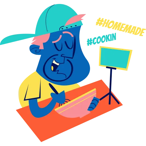 Cartoon Rocket Launch Represents Imagination Study