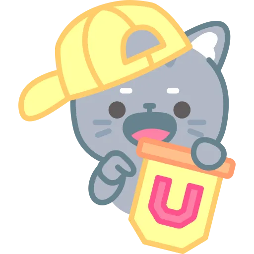 Cat wearing hard hat learns safety and smart building