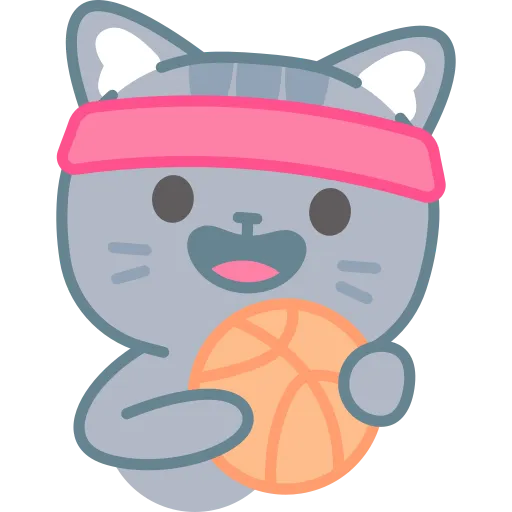 Cat Wearing Sweatband Practicing Sports and Staying Focused