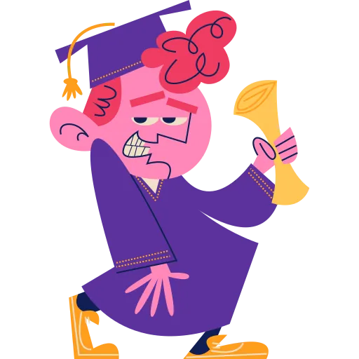 Celebrate Graduates with Joyful Characters and Fun Style