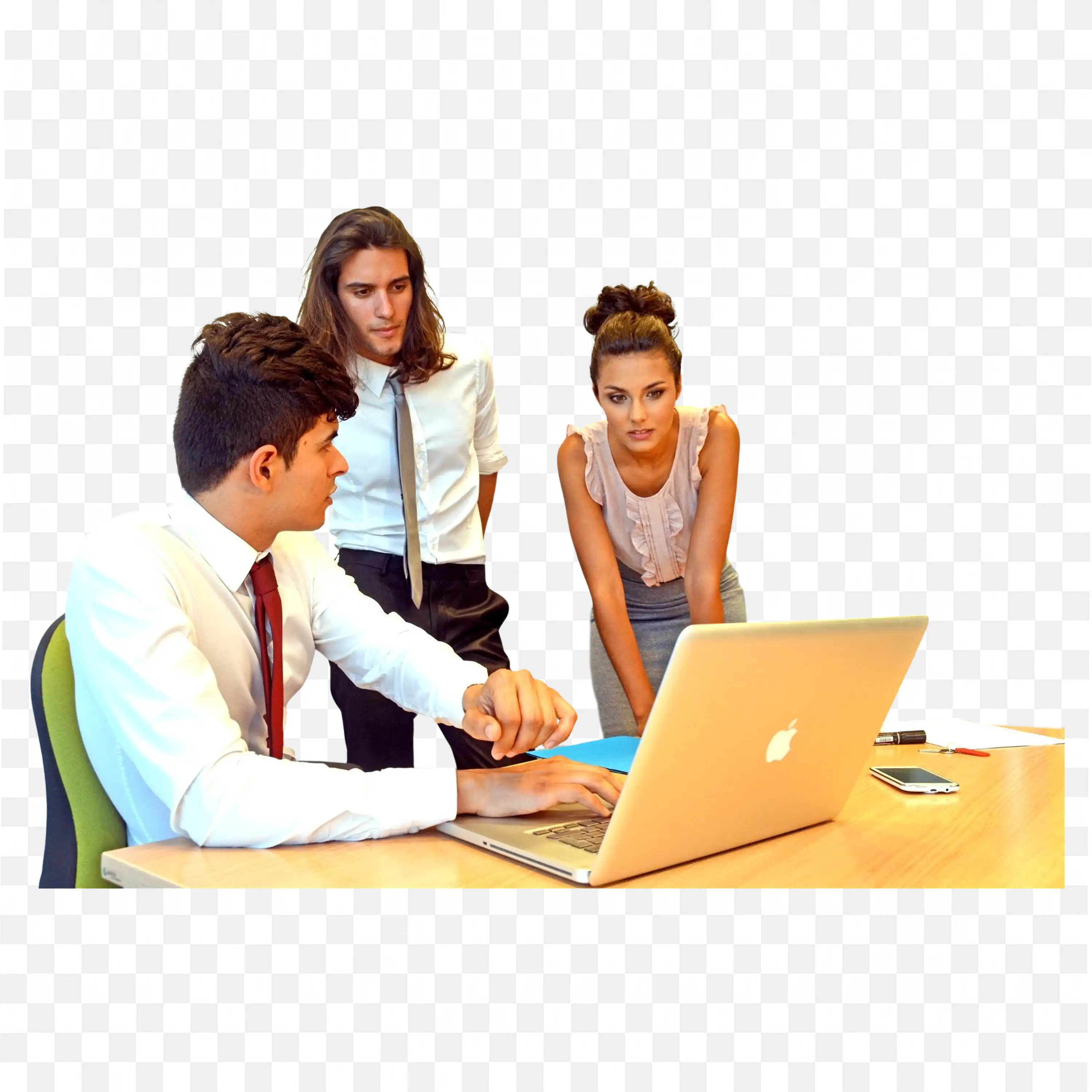 College Students Presenting the Presentation to the External