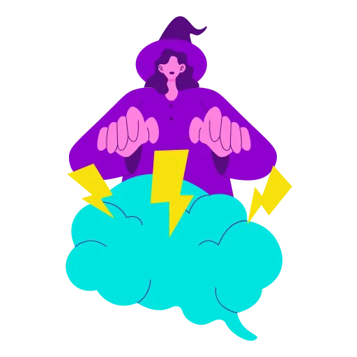 Colorful Lightning Rocket for Science and Creative Projects