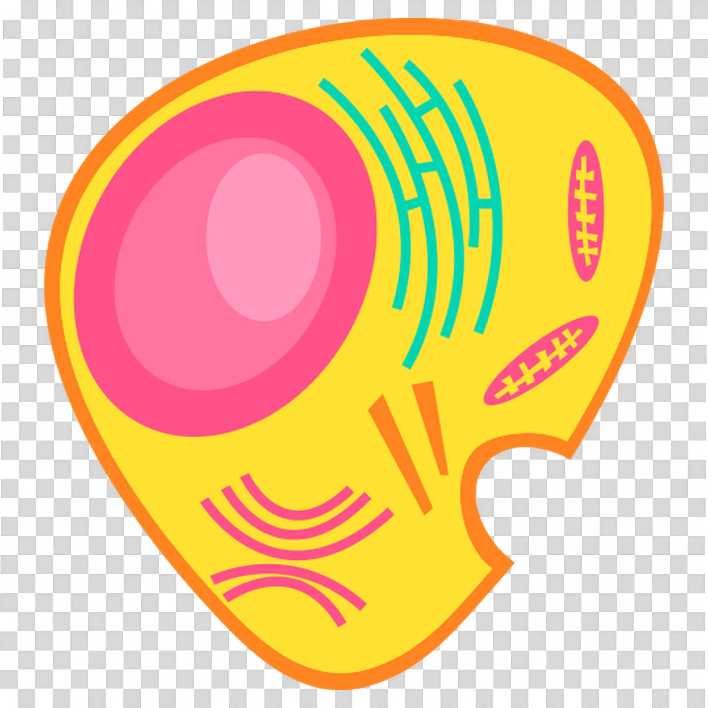 Colourful and Detailed Illustration Of a Cell with a Nucleus