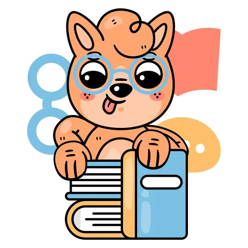 Cozy bear reads books with warm mug and happy place