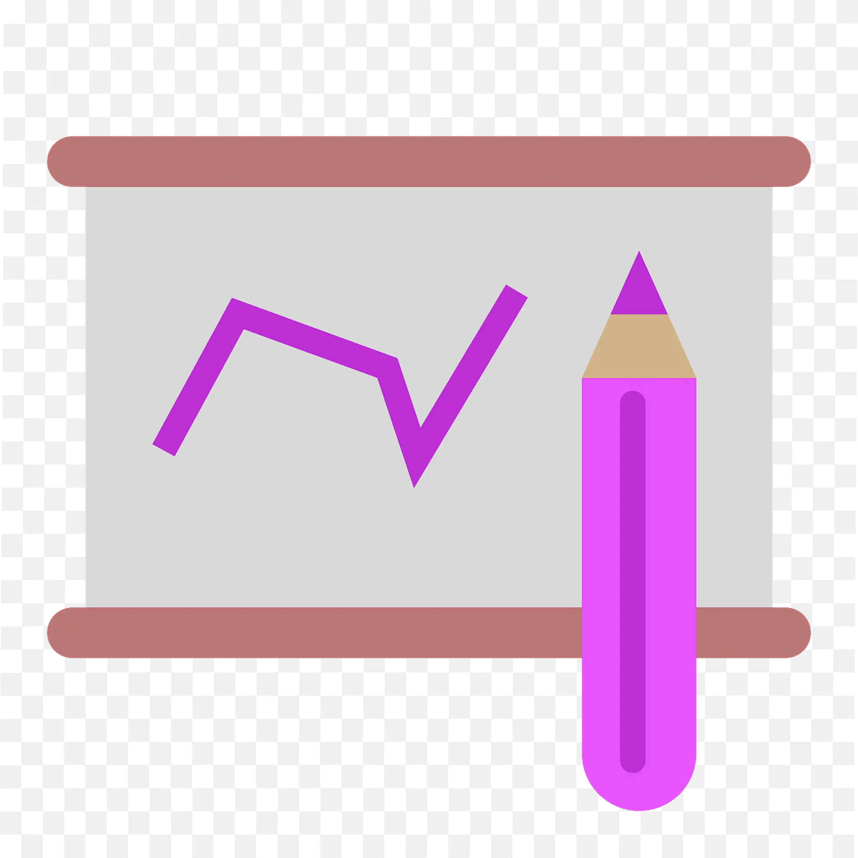 Creative Presentation with Pencil and Graph PNG Download