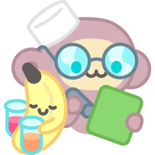 Cute Cartoon Bear with Book and Flask Inspires Study