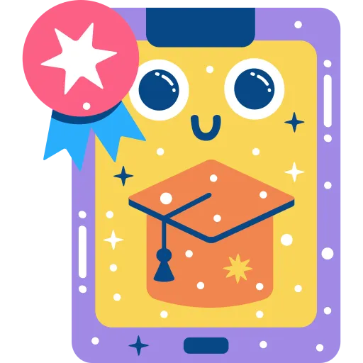 Cute Clock Character Teaches Students About Time PNG