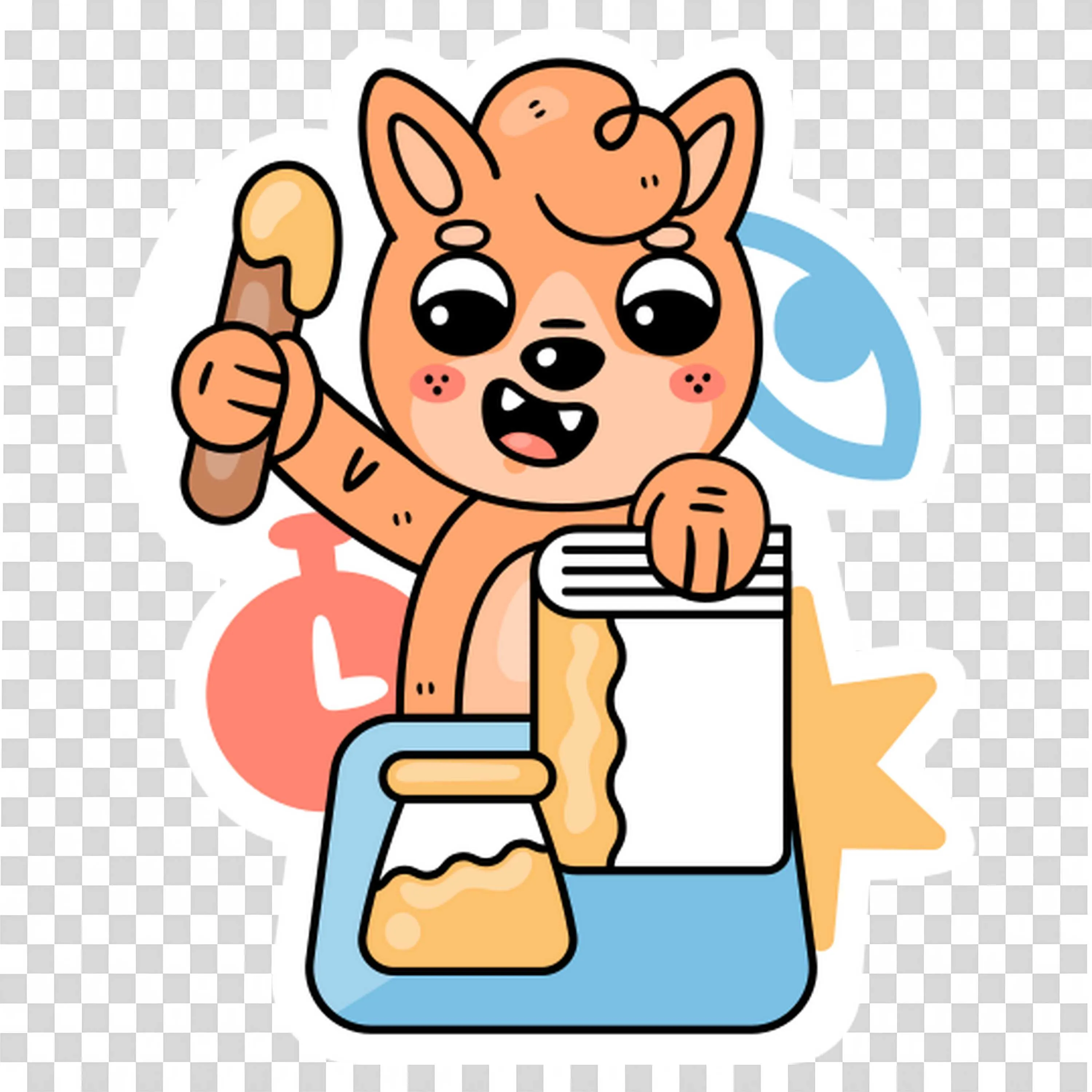 Cute Fox Painting Art Creative Learning Illustration Design