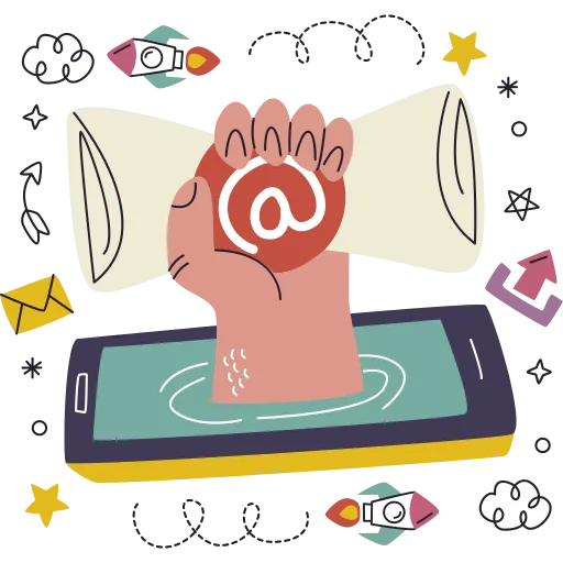 Cute Heart Shaped Hand and Books for Learning PNG image