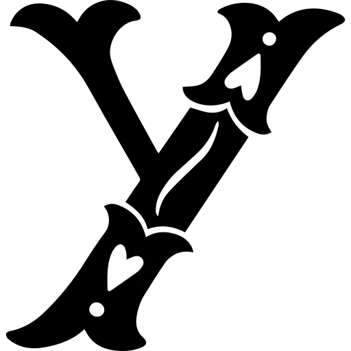 Decorative Alphabet Y Cartoon Symbolizes Early Study