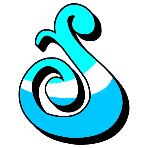 Decorative letter S representing alphabet learning